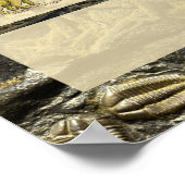 恐竜のアルファベットを持つ先史時代の動物 ポスター (角)