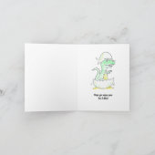 恐竜のイースターカード カード (内部)