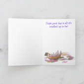 恐竜のイースターカード シーズンカード (内部)