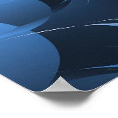 恐竜のウェッジウッドかわいいクールファインアートフラクタル ポスター (角)