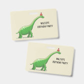 恐竜のウォルター バッジ (正面＆裏面)