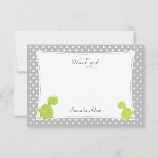恐竜のウテサンキューカード サンキューカード (正面)