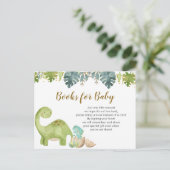 恐竜のエンクロージャカード用ベビーブック インビテーションポストカード (スタンド正面)