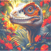 恐竜のカスタム裁断ビニールのシール シール (正面)