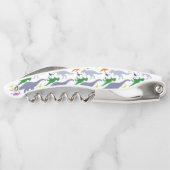 恐竜のカラフルパターン(ライト) ソムリエナイフ (裏面)