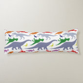 恐竜のカラフルパターン(ライト) ボディピロー (裏面)