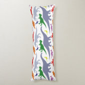 恐竜のカラフルパターン(ライト) ボディピロー (裏面 (縦))