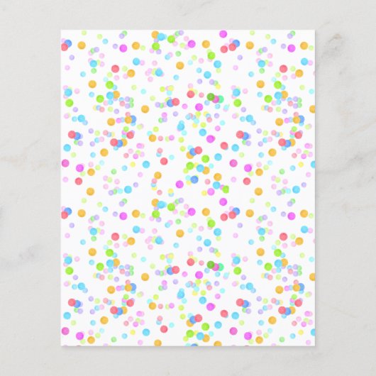 恐竜のカラフル子供の誕生日予算の招待 (裏面)