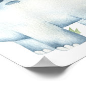 恐竜のカラフル幼児の誕生日パーティーへようこそ ポスター (角)