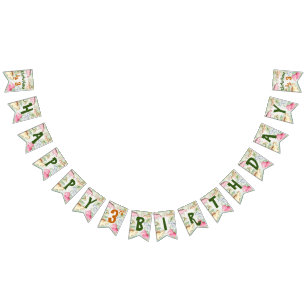 恐竜のカラフル幼児の誕生日パーティー バンティングフラッグ