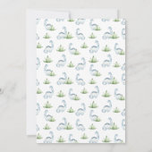 恐竜のカラフル幼児の誕生日パーティー 招待状 (裏面)