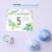 恐竜のカラフル誕生日パーティー予算 チラシ (シングル)