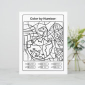 恐竜のカラーリングページ番号 – Dino Eggベビー (スタンド正面)