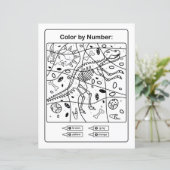 恐竜のカラーリングページ番号 – Dino Skeleton (スタンド正面)