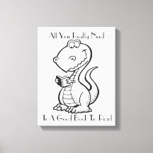 恐竜のキャンバスのアート