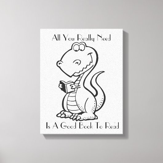 恐竜のキャンバスのアート キャンバスプリント (正面)