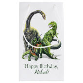 恐竜のギフトバッグ スモールペーパーバッグ (裏面)