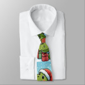 恐竜のクリスマスクルーソックス ネクタイ (タイ)