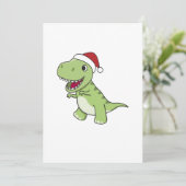 恐竜のクリスマススノーウィンターTレックスディノアダルトCL シーズンカード (スタンド正面)