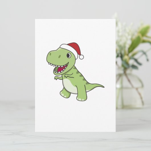 恐竜のクリスマススノーウィンターTレックスディノアダルトCL シーズンカード (スタンド正面)