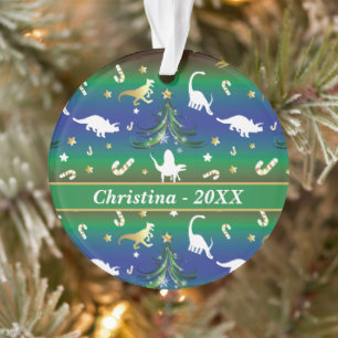 恐竜のクリスマスツリー オーナメント