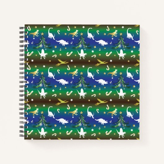 恐竜のクリスマスツリー ノートブック (正面)