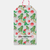 恐竜のクリスマスパターン ギフトタグ (裏面)