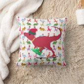 恐竜のクリスマス クッション (ブランケット)