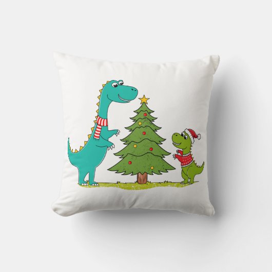 恐竜のクリスマス クッション (正面)