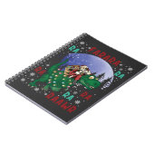 恐竜のクリスマス サンタクロース ノートブック (左側)