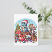恐竜のクリスマス、 ポストカード (スタンド正面)