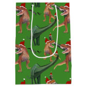 恐竜のクリスマス ミディアムペーパーバッグ (裏面)