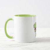 恐竜のクリスマス・ユニコーン冬のTレックス・ディノ大人 マグカップ (左)