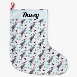 恐竜のクリスマス ラージクリスマスストッキング