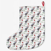 恐竜のクリスマス ラージクリスマスストッキング (裏面)