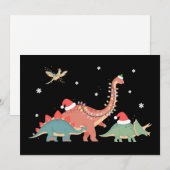 恐竜のクリスマス 恐竜好きのためのXmas シーズンカード (正面/裏面)