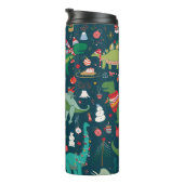 恐竜のクリスマス：新年おめでとう タンブラー (回転右)