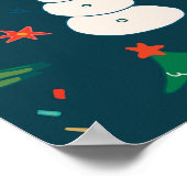 恐竜のクリスマス：新年おめでとう ポスター (角)