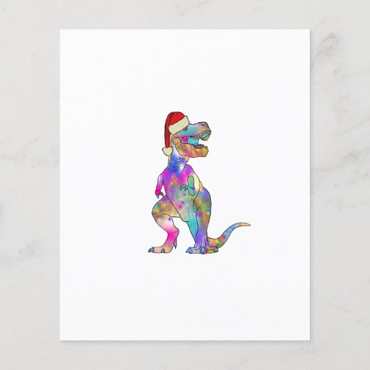 恐竜のクリスマスTレックスサンタパーソナライズされた (裏面)