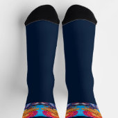 恐竜のクルーソックス ソックス (上部)