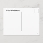 恐竜のグラフのポスター シーズンポストカード (裏面)