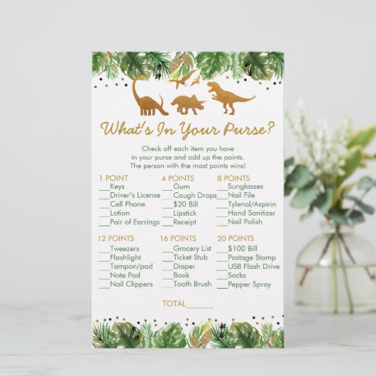 恐竜のサファリあなたの財布シャワーゲームに何が (スタンド正面)