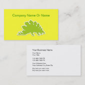 恐竜のシルエットの名刺 名刺 (正面/裏面)