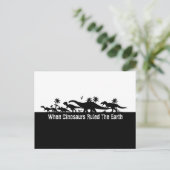 恐竜のシルエット ポストカード (スタンド正面)