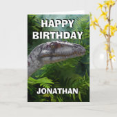 恐竜のジャングルカード カード (黄色い花)