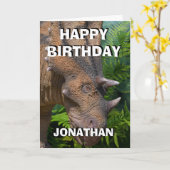 恐竜のジャングルカード カード (黄色い花)