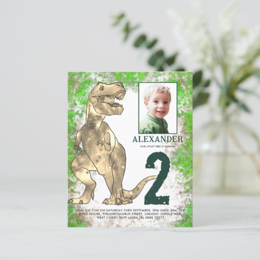 恐竜のジャングル2nd誕生日パーティー写真 (スタンド正面)