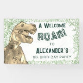 恐竜のジャングル5th誕生日パーティーへようこそ 横断幕 (横)