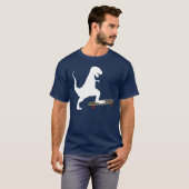 恐竜のスケートボーディング Tシャツ (正面フル)
