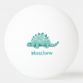 恐竜のステゴサウルスの名 卓球ボール (正面)